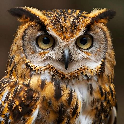 Hyper-Realistic Three-Eyed Owl Portrait