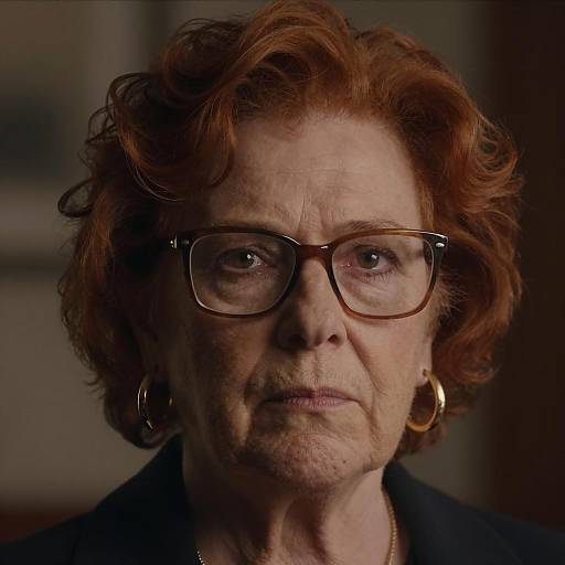 Serious Portrait of an Older Woman