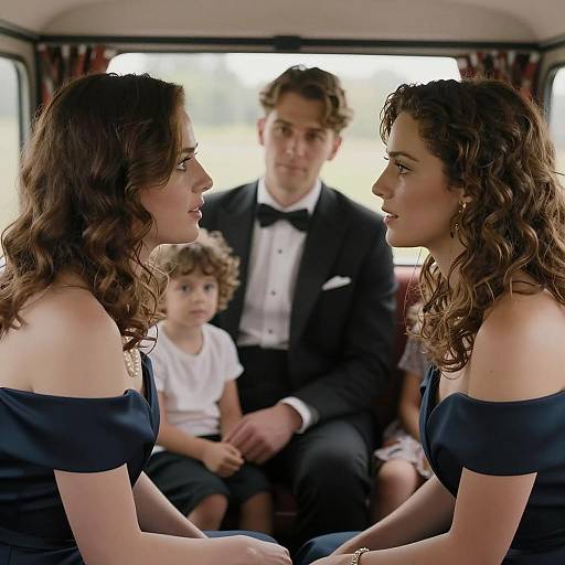 Elegant Conversation in a Vehicle Scene