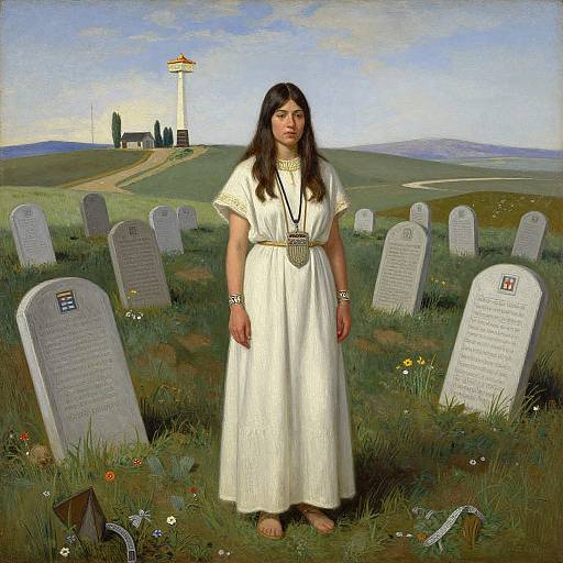 Shaman Priestess on Sacred Burial Ground