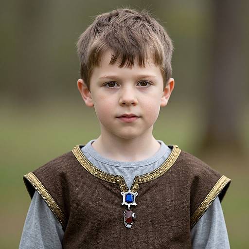 Young Boy in Medieval Costume