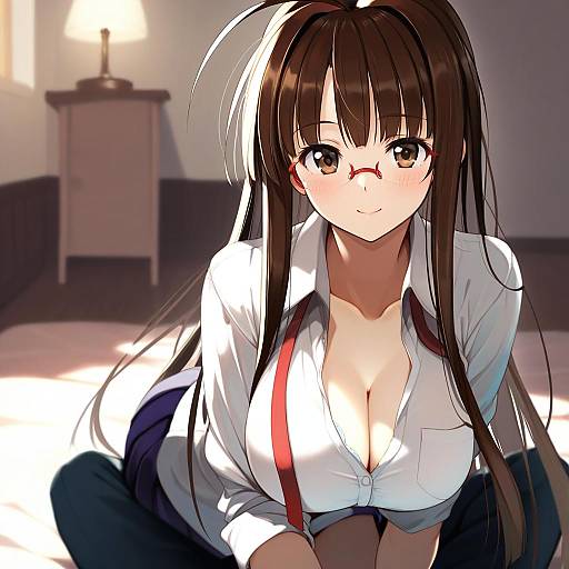 Illustration of Hasegawa chisame, mahou sensei negima! in the style of Lumo 1121