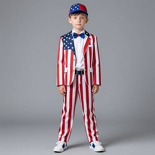 American Flag Suit Costume Full Body