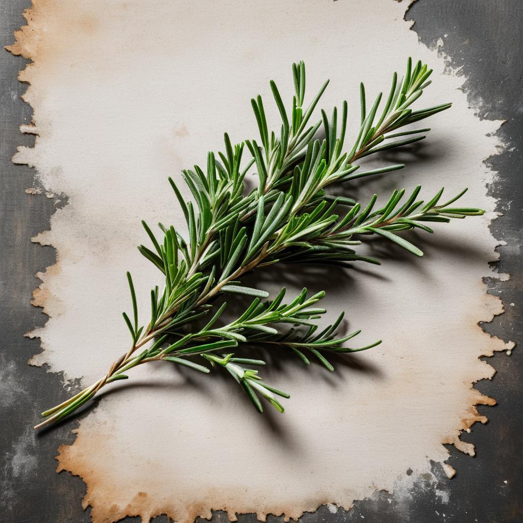 Minimalist Rosemary Still Life Photography