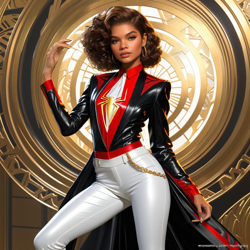 Elegant Portrait of Zendaya as MJ