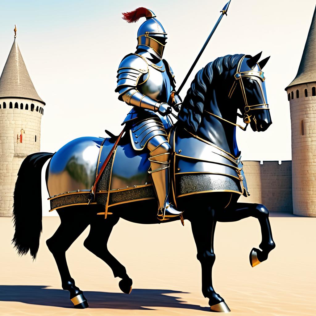 Gallant Knight Horse in Armor