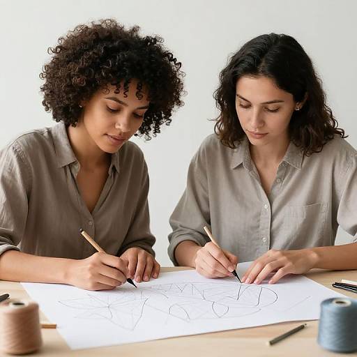 Diverse Female Designers Collaborate