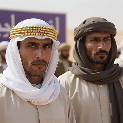 Desert Duo: Intensity Under Bright Sun