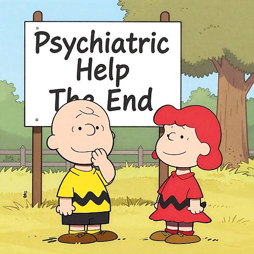 Charlie Brown and Little Red-Haired Girl Scene