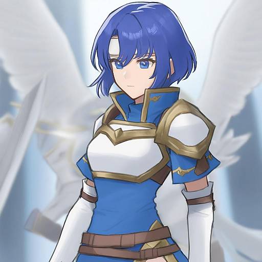 Illustration of Catria (fire emblem), fire emblem in the style of Horn/wood