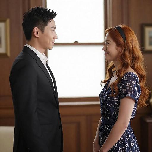 Indoor Portrait of a Stylish Couple