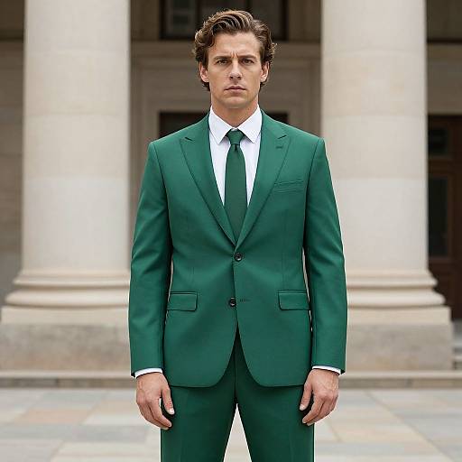 Man in Rogue Green Suit
