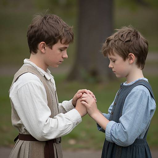 Timeless Bond Between Man and Child