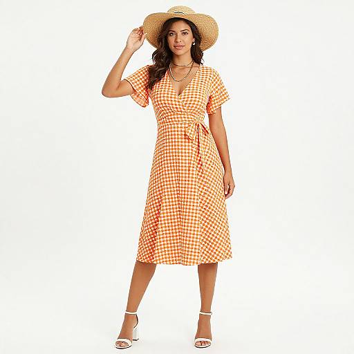 Casual Summer Gingham Dress Style