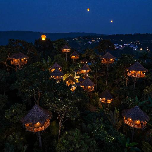 Enchanting Firefly Lantern Village