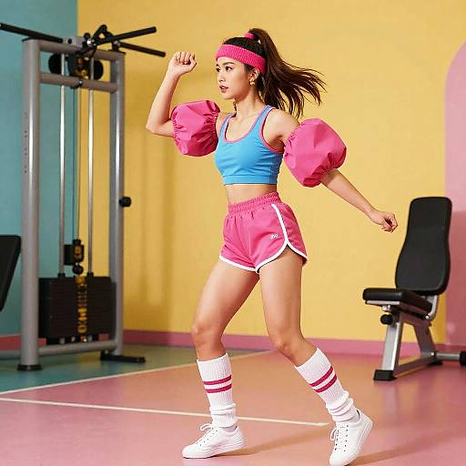 80's Retro Workout Fashion Vibes