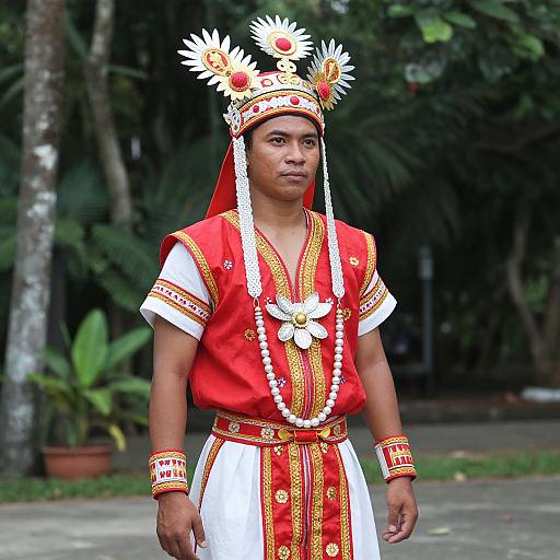 Philippines Tribal Costume Man Portrait