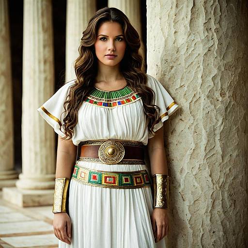 Elegant Roman Greek Costume for Adults
