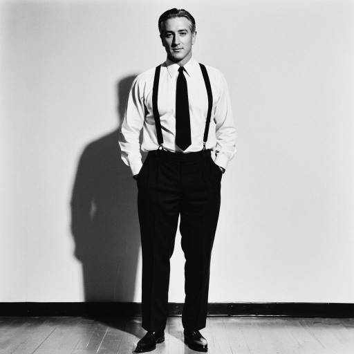 Man in Classic 1940s Menswear