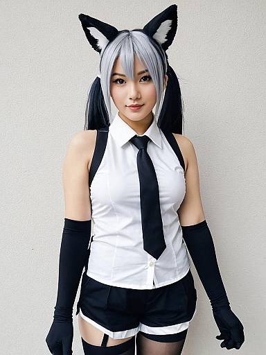 Cosplay photo of aardwolf (kemono friends). Costume clothes