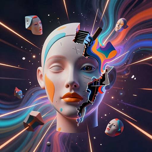 Surreal Abstract Face Cutter