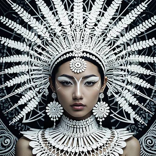 Psychedelic Elegance of a Thai Muse