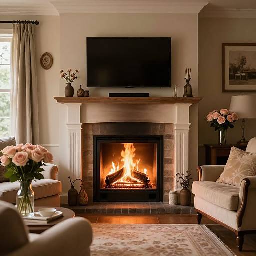 Serene Cozy Sanctuary with Fireplace