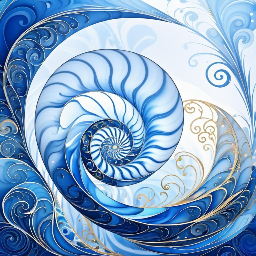 Fantastical Nautilus in Magewave Style