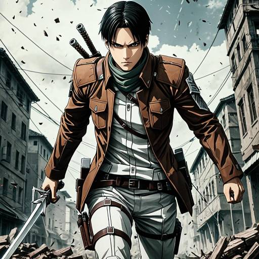 Levi Ackerman Anime Poster