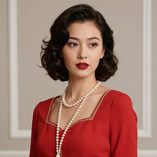 Elegant Vintage Portrait of Woman