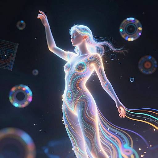 Ethereal AI Creating Cosmic Art