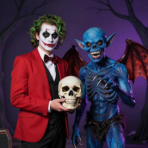 Halloween-Themed Photo with Unique Characters