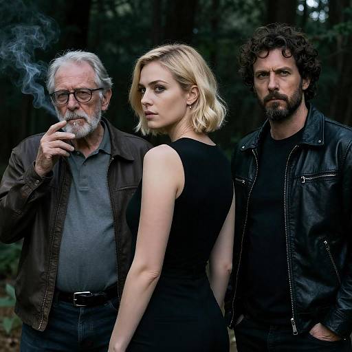 Mysterious Gathering in a Dark Forest