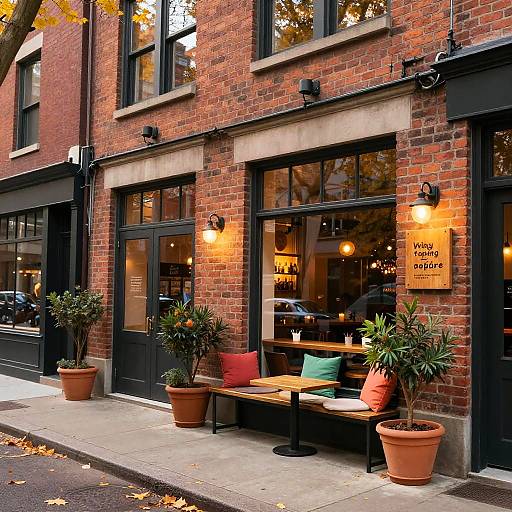 Cozy Vintage Cafe Exterior Design