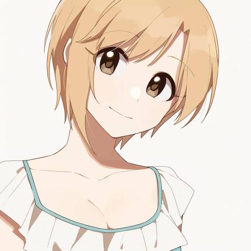 Illustration of Aiba yumi, idolmaster in the style of Saku anna