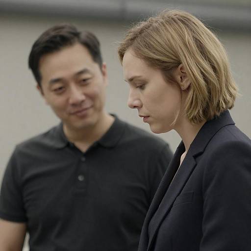 Focused Interaction Between Two Professionals Indoors