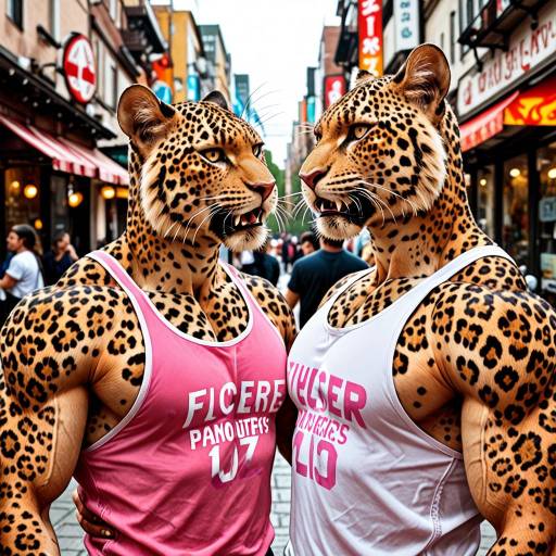 Fierce Panther Boys in Urban Style