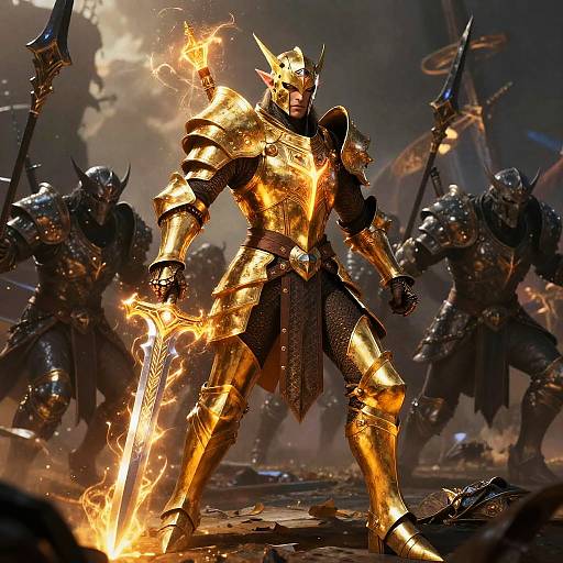 Aasimar Paladin Leading Holy Charge