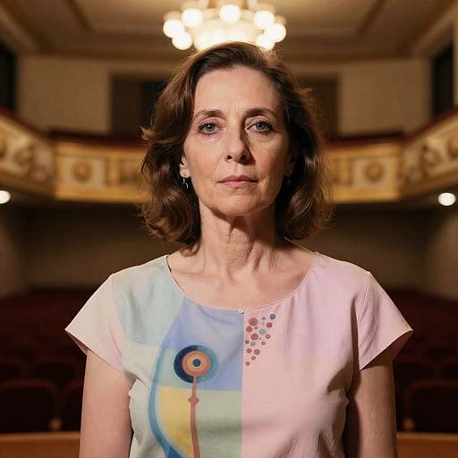 Surrealist Portrait of Female Musician