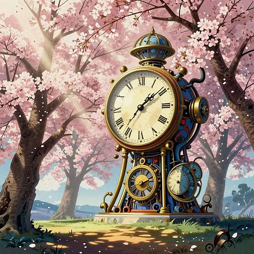 Surreal Ukiyo-e Mechanical Timepiece