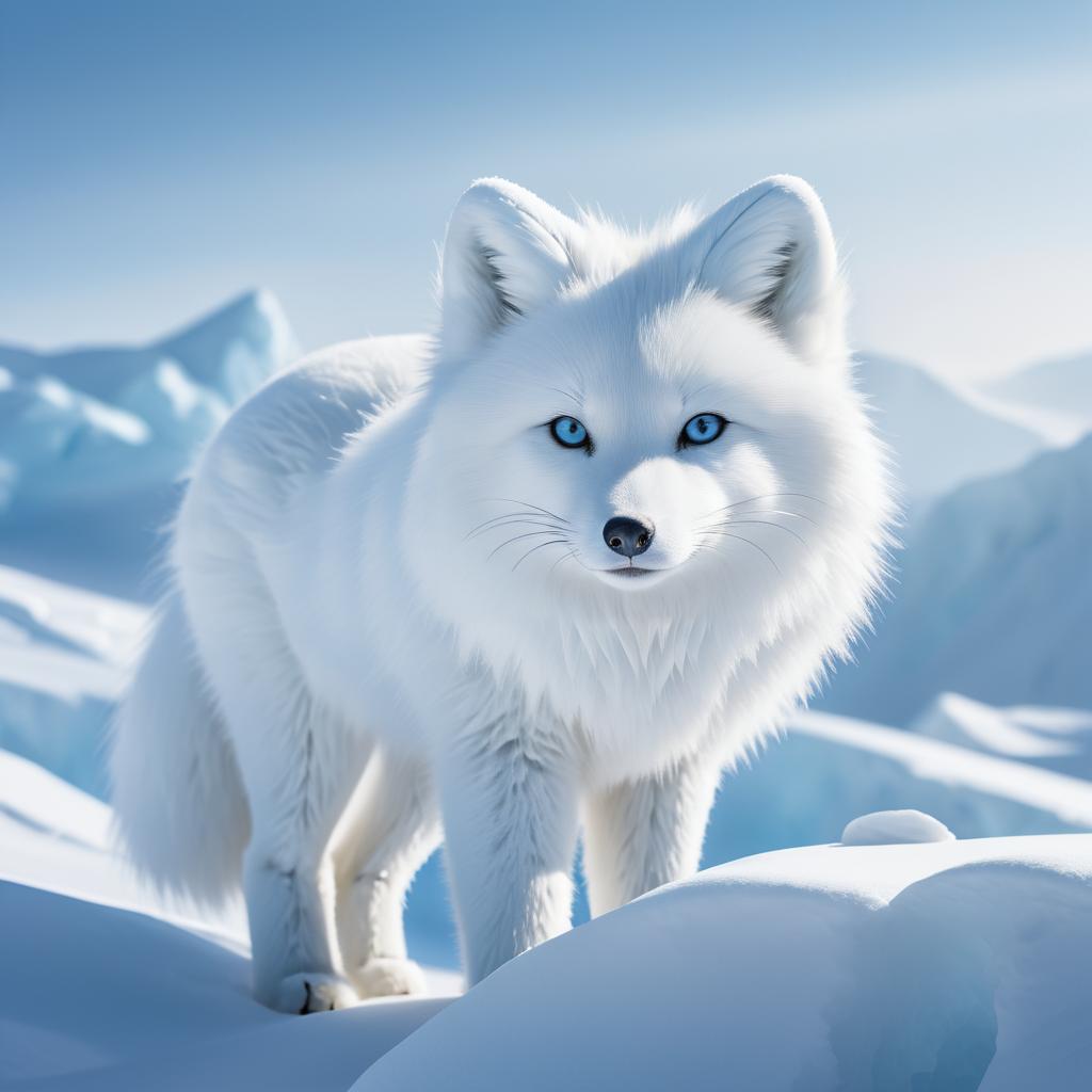 Majestic Arctic Fox in Icy Wilderness