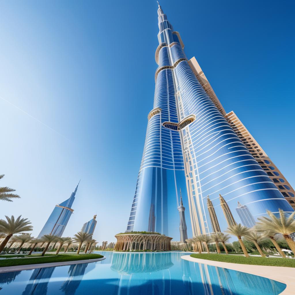 Gaudí-Inspired Burj Khalifa in UHD