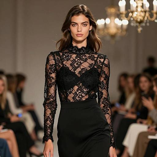 Elegant Black Party Dress Fashion Showcase