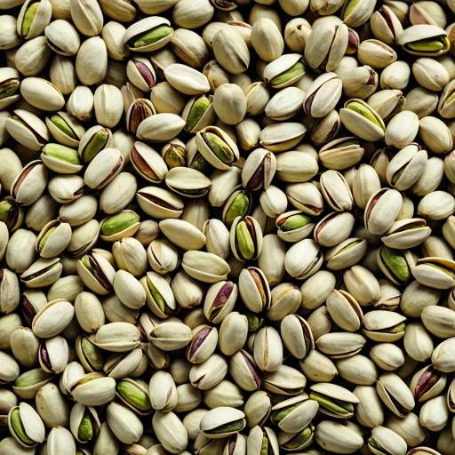 Macro Shot of Textured Pistachios
