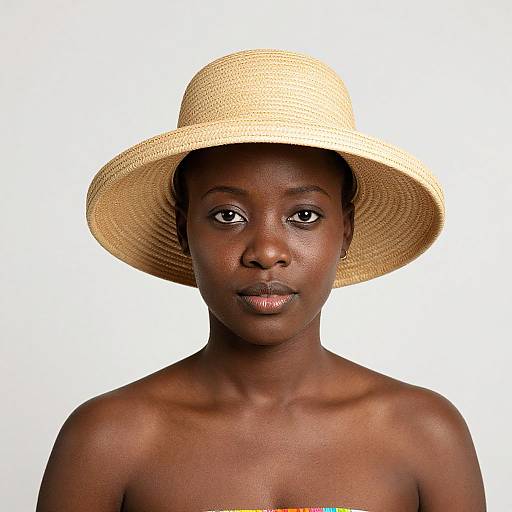African Woman with Fruit Hat