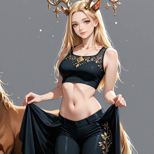 Magical Centaur Girl with Glittery Skin Magical Centaur Girl with Glittery Skin