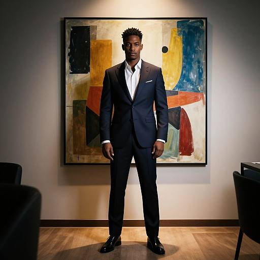 Stylish Man in Modern Interior