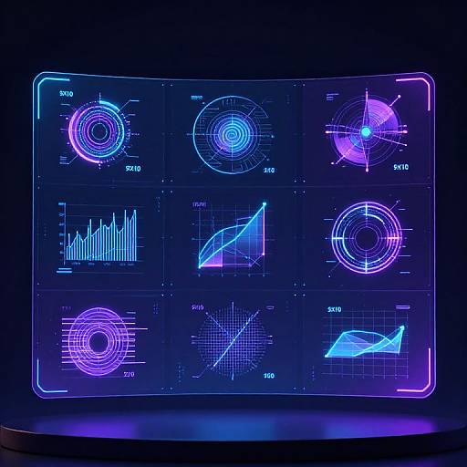 Futuristic Holographic Data Visualization