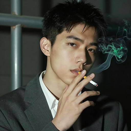 Mysterious Man in Dark Suit