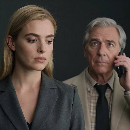 Intense Close-Up of Two People